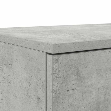 Sänglådor Betonggrå 135 x 36,5 x 16,5 cm Konstruerat trä