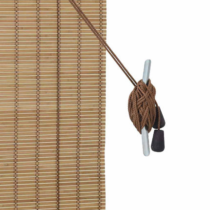 Rullgardin med gardiner Natur 60 x 220 cm Bambu