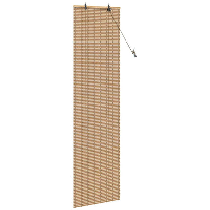 Rullgardin med gardiner Natur 60 x 220 cm Bambu
