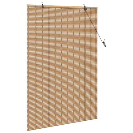 Rullgardin med gardiner Natur 100 x 160 cm Bambu