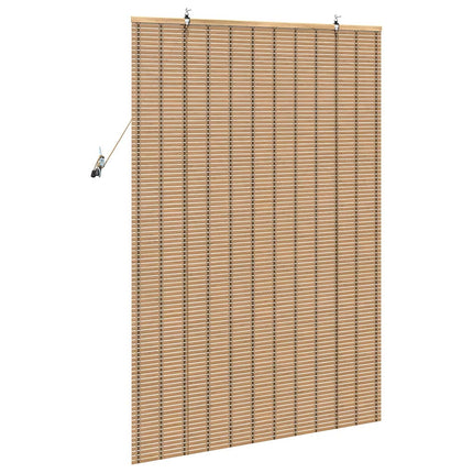 Rullgardin med gardiner Natur 100 x 160 cm Bambu