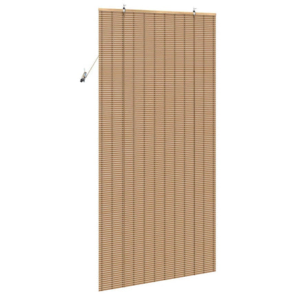 Rullgardin med gardiner Natur 100 x 220 cm Bambu