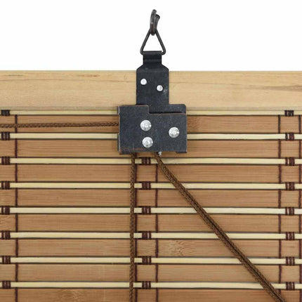 Rullgardin med gardiner Natur 150 x 220 cm Bambu