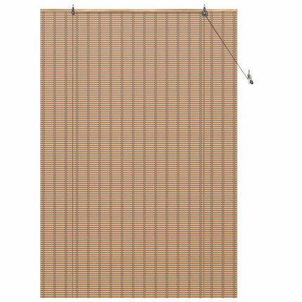 Rullgardin med gardiner Natur 150 x 220 cm Bambu