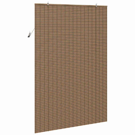 Rullgardin med gardiner Brun 150 x 220 cm Bambu
