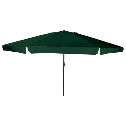 Trädgårdsparasol Grön 394 x 394 x 248 cm Polyester och Stål
