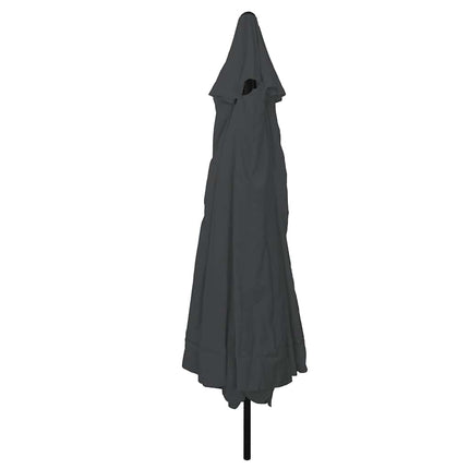 Trädgårdsparasol Antracit 394 x 394 x 248 cm Polyester och Stål