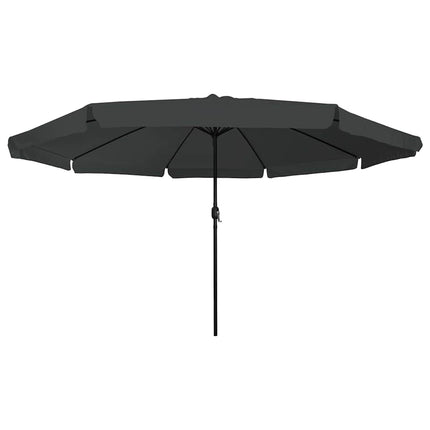 Trädgårdsparasol Antracit 394 x 394 x 248 cm Polyester och Stål