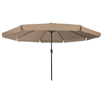 Trädgårdsparasol Taupe 394 x 394 x 248 cm Polyester och Stål