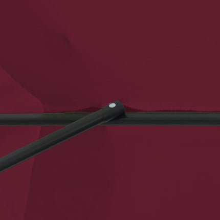 Trädgårdsparasol Bordeaux Röd 394 x 394 x 248 cm