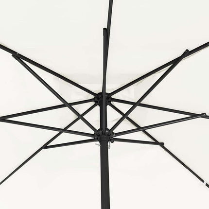 Trädgårdsparasol Sand 295 x 295 x 245 cm Polyester och Stål