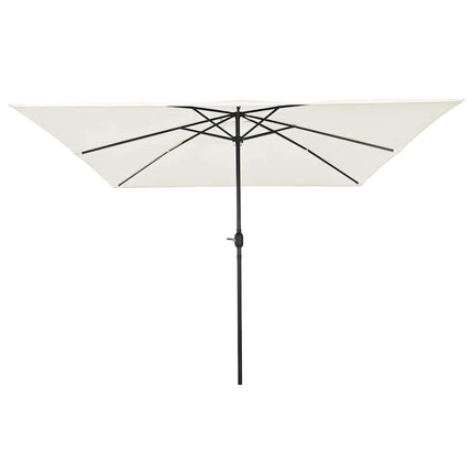 Trädgårdsparasol Sand 295 x 295 x 245 cm Polyester och Stål