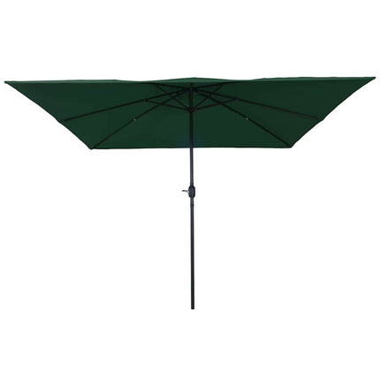 Trädgårdsparasol Grön 295 x 295 x 245 cm Polyester och Stål