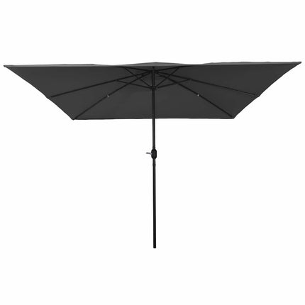 Trädgårdsparasol Antracit 295 x 295 x 245 cm Polyester och Stål