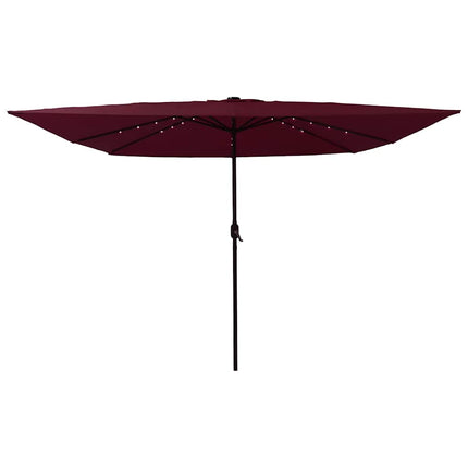 Trädgårdsparasol Bordeaux Röd 295 x 295 x 245 cm