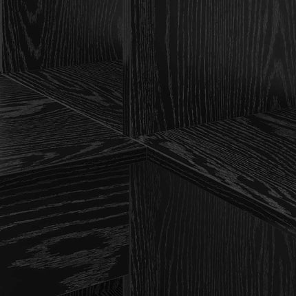 Hörnskrivbord Svart Ek Konstruerat trä 101,5 x 149,5 x 149,5 cm
