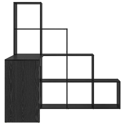 Hörnskrivbord Svart Ek Konstruerat trä 101,5 x 149,5 x 149,5 cm