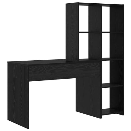 Skrivbord Svart Ek 138,5 x 55 x 143 cm Konstruerat trä