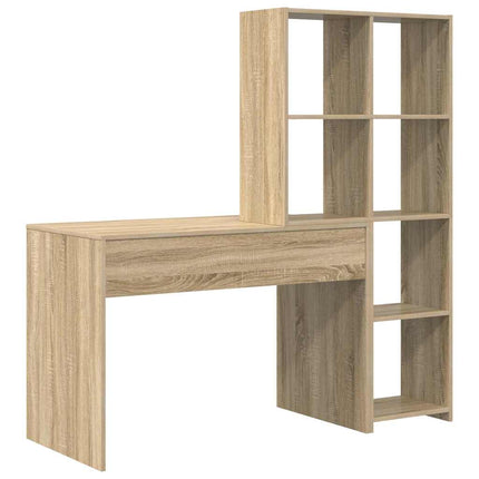Skrivbord Sonoma-ek 138,5 x 55 x 143 cm Konstruerat trä