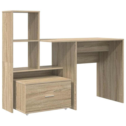 Skrivbord Sonoma-ek 131,5 x 50 x 106,5 cm Konstruerat trä