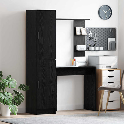 Skrivbord Svart Ek 113.5 x 39 x 168 cm 2 st
