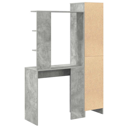 Skrivbord 2 pcs Betonggrå