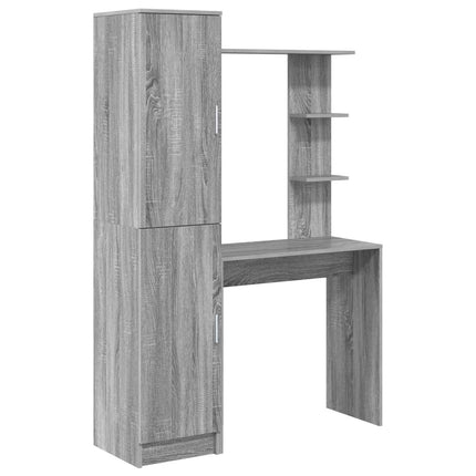 Skrivbord 2 pcs Grå Sonoma