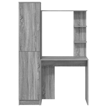 Skrivbord 2 pcs Grå Sonoma