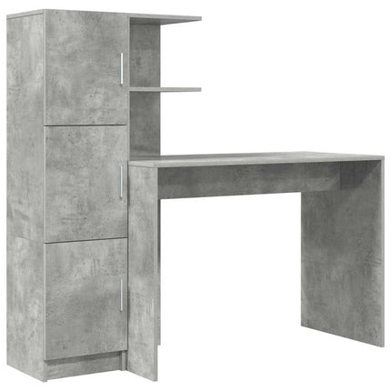 Skrivbord 2 pcs Betonggrå