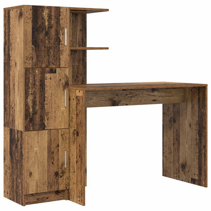 Skrivbord 2 pcs Gammalt trä
