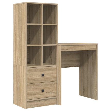 Skrivbord Sonoma-ek 105,5 x 34 x 127 cm 2 st
