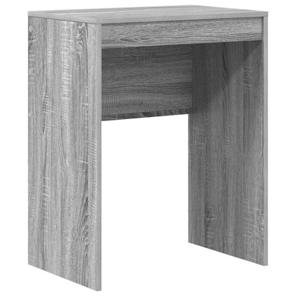 Skrivbord med låda med hylla med lagring 2 pcs Grå Sonoma