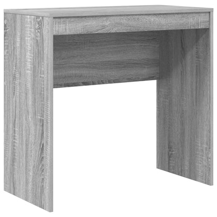 Skrivbord med låda med hylla med lagring 2 pcs Grå Sonoma