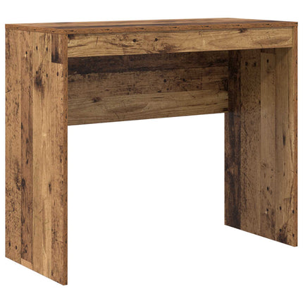 Skrivbord med låda med hylla med lagring 2 pcs Gammalt trä