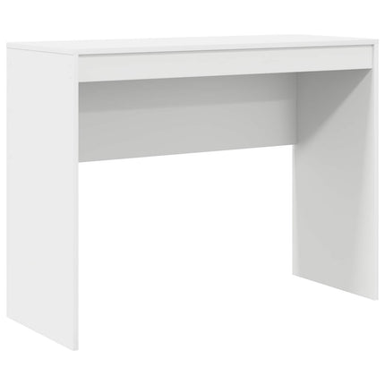 Skrivbord med låda med hylla med lagring 2 pcs Vit
