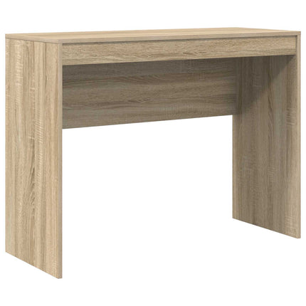 Skrivbord med låda med hylla med lagring 2 pcs Sonoma-ek