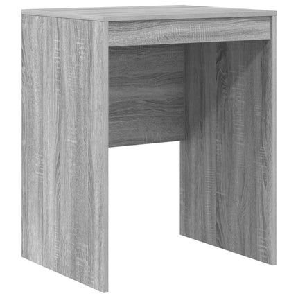 Skrivbord med låda med hylla med lagring 2 pcs Grå Sonoma