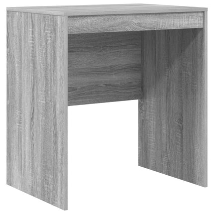 Skrivbord med låda med hylla med lagring 2 pcs Grå Sonoma