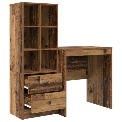Skrivbord Gammalt trä 115,5 x 50 x 127 cm 2 st