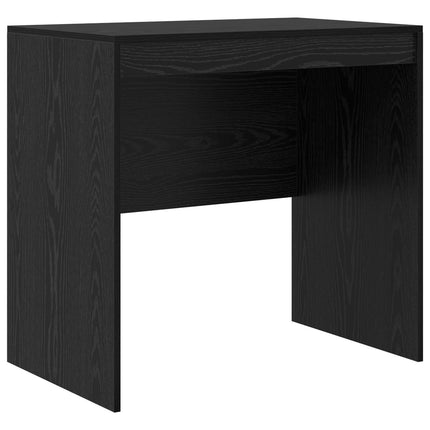 Skrivbord med låda med hylla med lagring 2 pcs Svart Ek