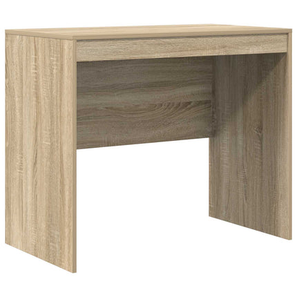 Skrivbord med låda med hylla med lagring 2 pcs Sonoma-ek