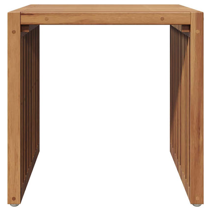 Trädgårds Sidobord Brun 45 x 42,5 x 45 cm Massivt teakträ