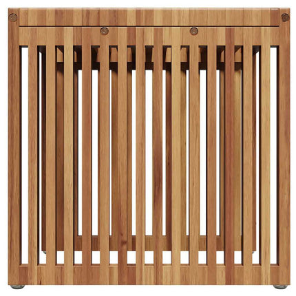 Trädgårds Sidobord Brun 45 x 42,5 x 45 cm Massivt teakträ