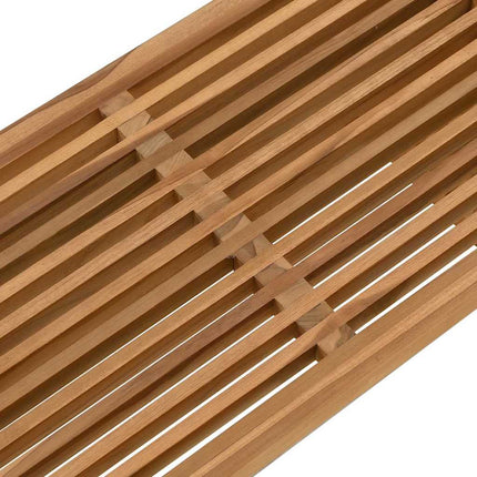 Trädgårds Sidobord Brun 70 x 37,5 x 35,5 cm Massivt teakträ