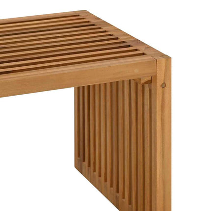 Trädgårds Sidobord Brun 70 x 37,5 x 35,5 cm Massivt teakträ