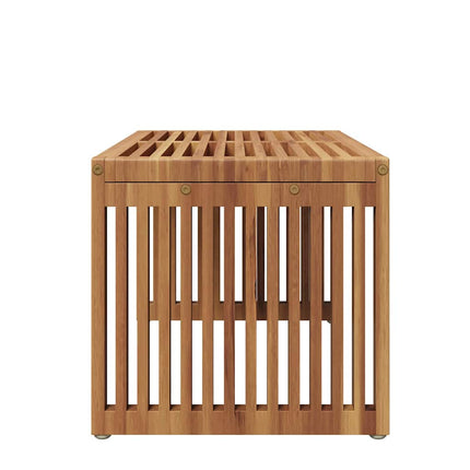 Trädgårds Sidobord Brun 70 x 37,5 x 35,5 cm Massivt teakträ