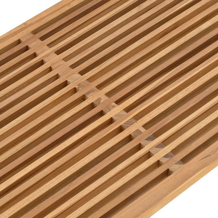 Trädgårds Sidobord Brun 110 x 55 x 35,5 cm Massivt teakträ