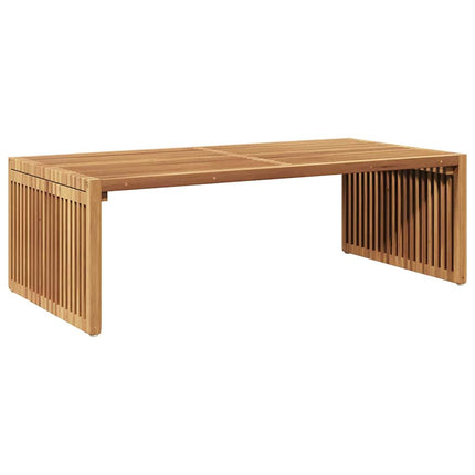 Trädgårds Sidobord Brun 110 x 55 x 35,5 cm Massivt teakträ