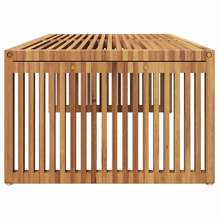Trädgårds Sidobord Brun 110 x 55 x 35,5 cm Massivt teakträ