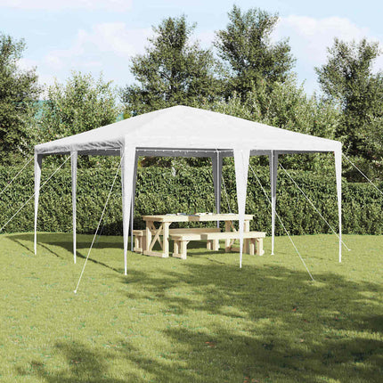 Partytält Vit 400 x 400 x 266 cm Polyeten och Stål